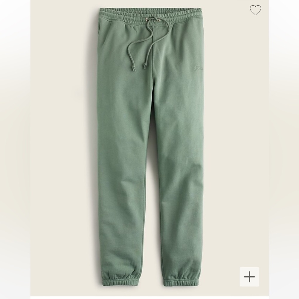 J.Crew University terry sweatpant with Crew™ logo